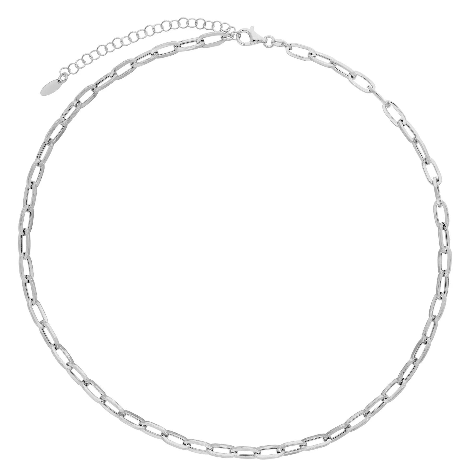 Silber-Ankerkette - 8,7 g - 45-52 cm - rhodiniert