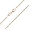 Silber-Schlangenkette - 6,7 g - 80 cm - rosévergoldet