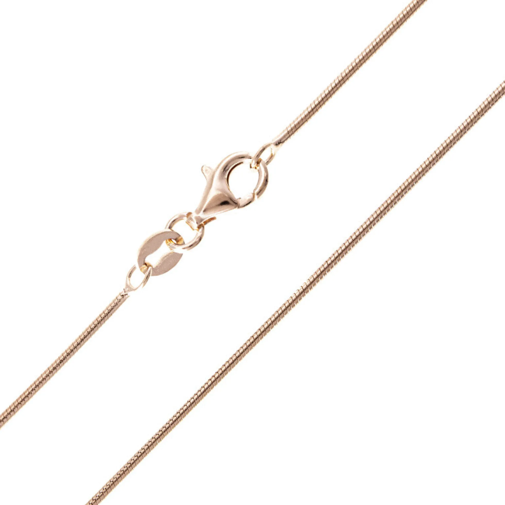 Silber-Schlangenkette - 4,2 g - 50 cm - rosévergoldet