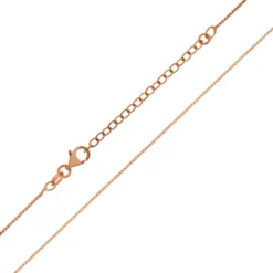 Silber-Veneziakette - 1,37 g - 38-43 cm - rosévergoldet