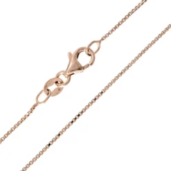 Silber-Veneziakette - 3,5 g - 80 cm - rosévergoldet