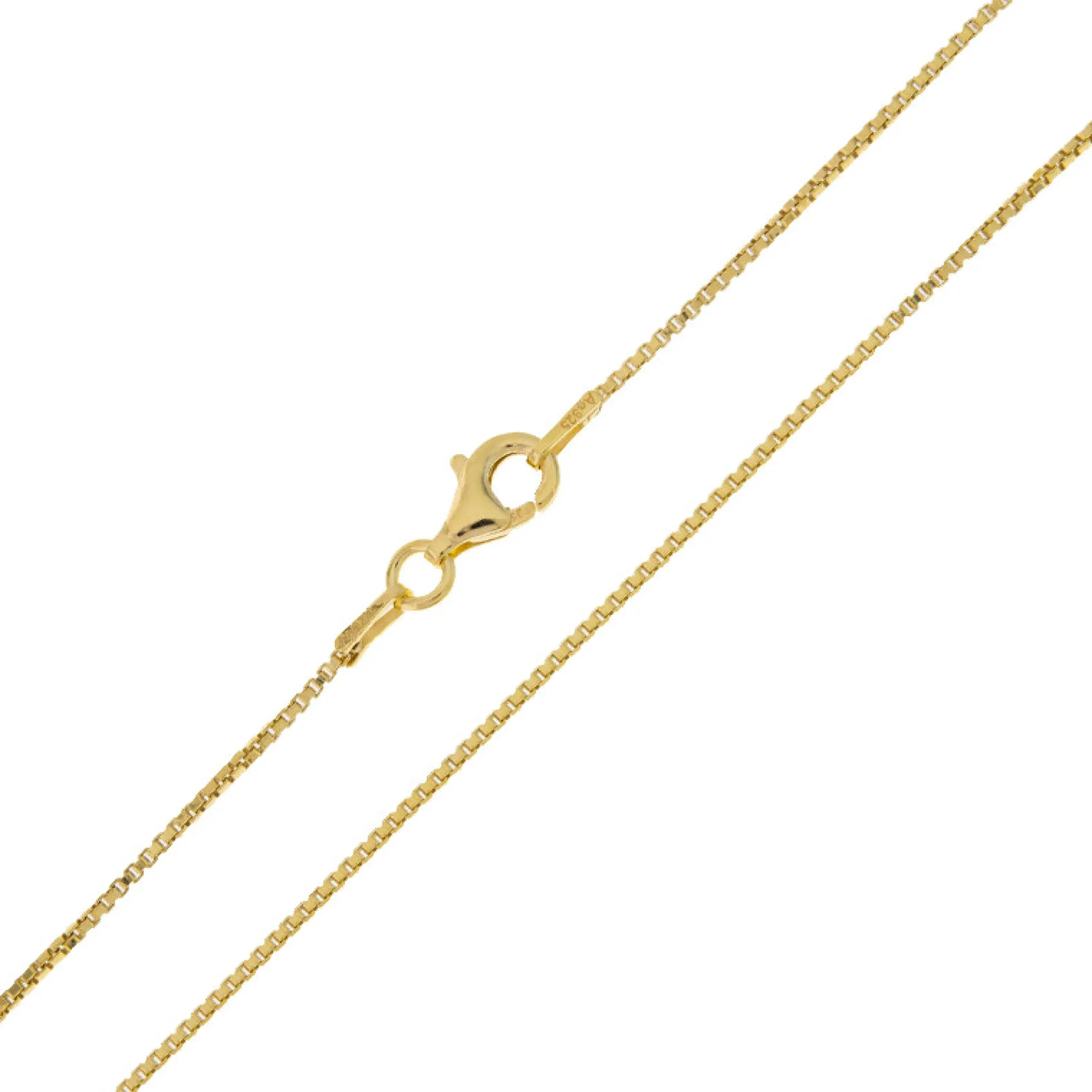 Silber-Veneziakette - 2,61 g - 45 cm - vergoldet