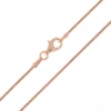 Silber-Zopfkette - 4,96 g - 70 cm - rosévergoldet