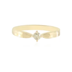 SI2 Schokoladen-Brillant-Goldring