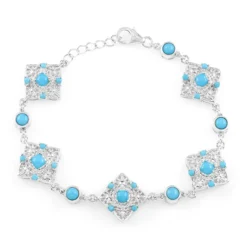 Sleeping Beauty-Türkis-Silberarmband (Faszination Türkis)