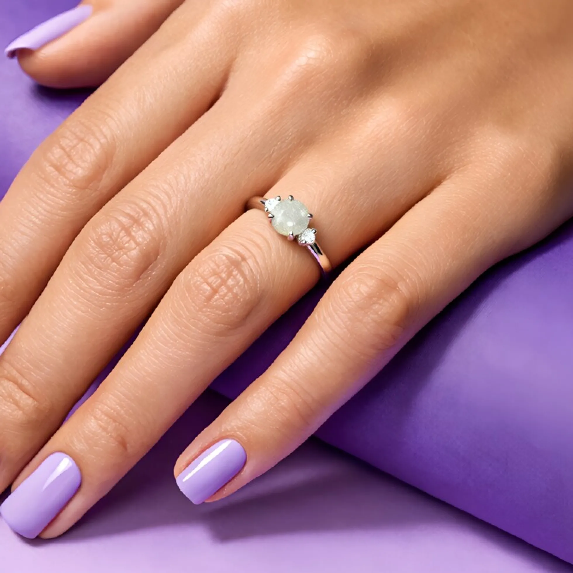 Spektrolith-Silberring