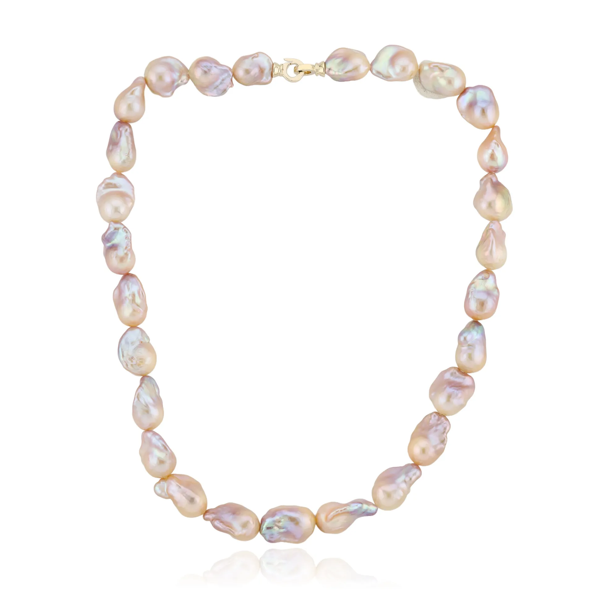 Süßwasserzuchtperlen-Goldcollier