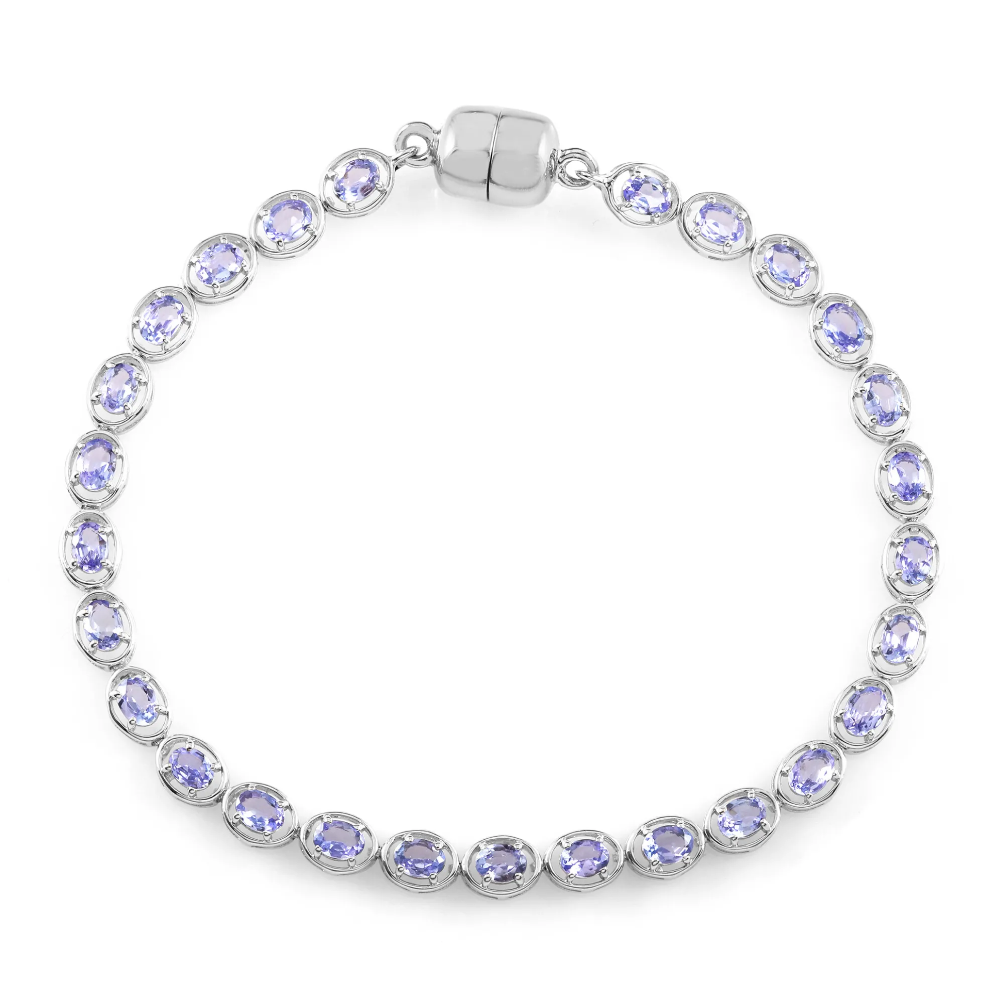Tansanit-Silberarmband