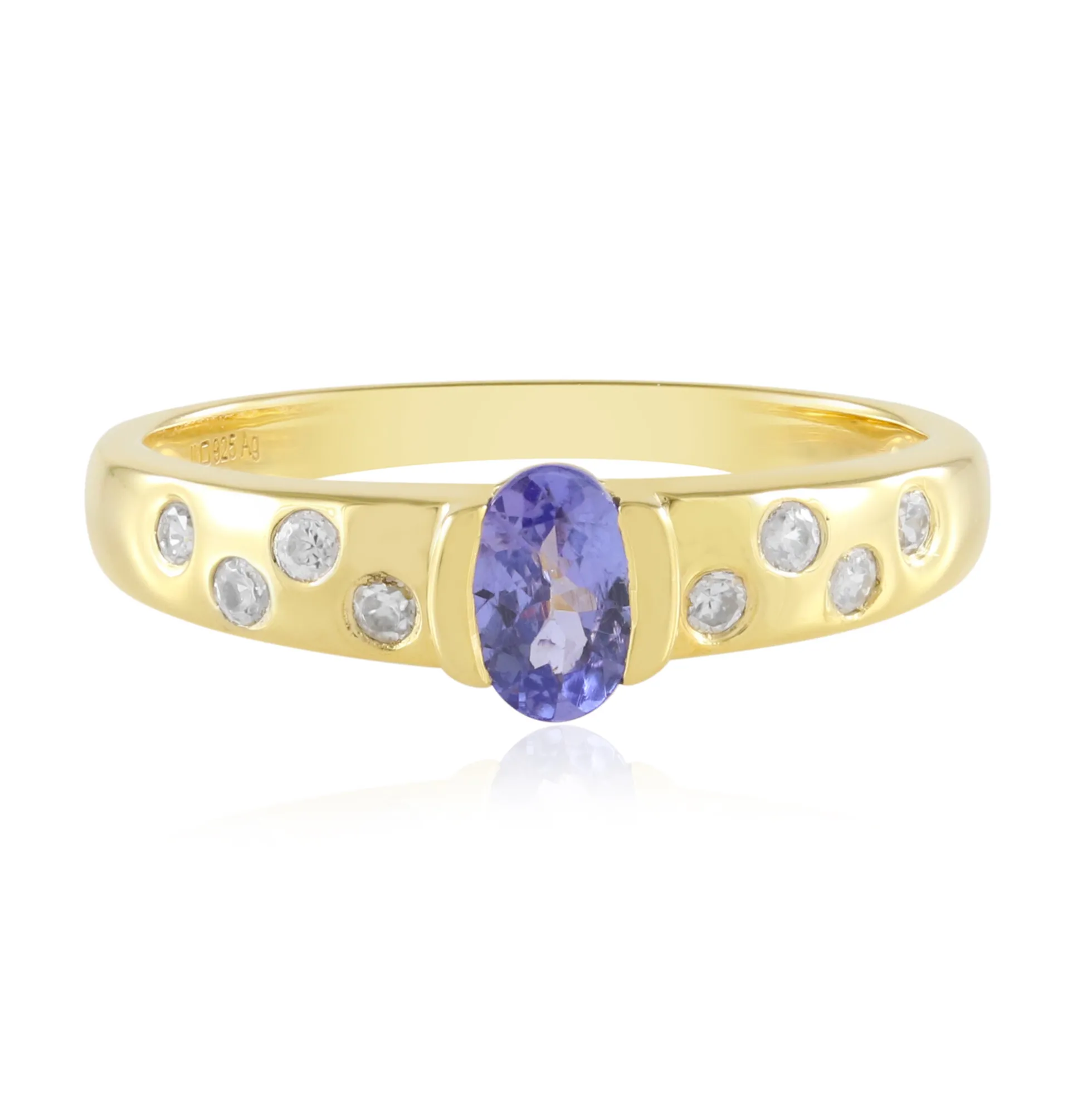 Tansanit-Silberring