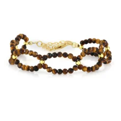 Tigerauge-Silberarmband