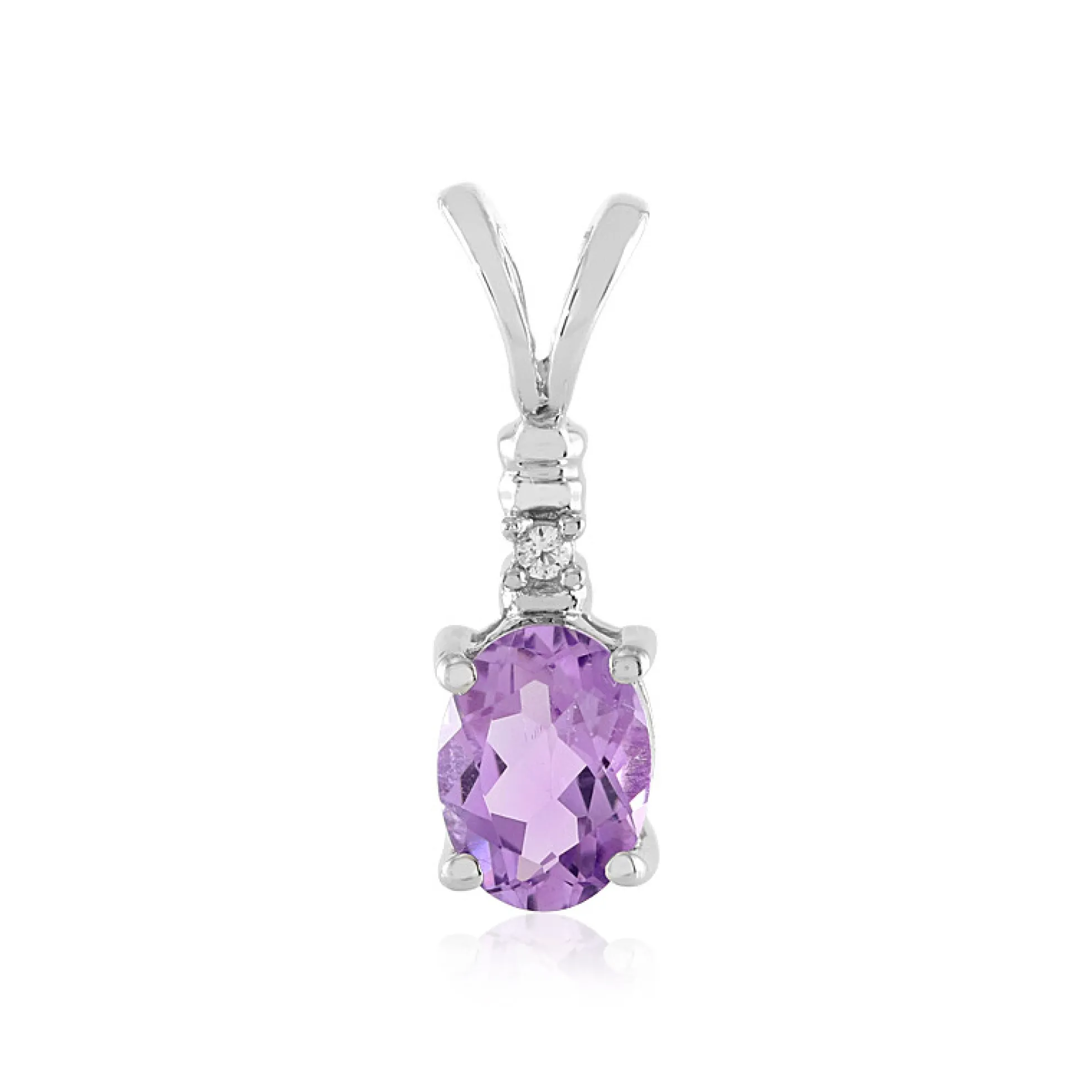 Uruguay-Amethyst-Silberanhänger