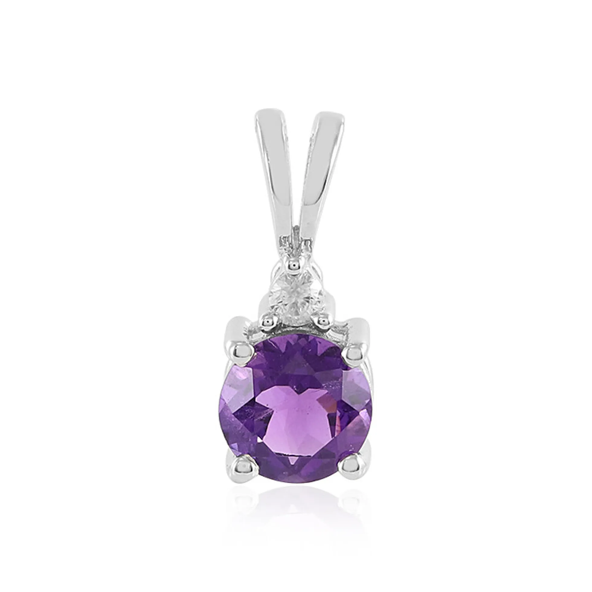 Uruguay-Amethyst-Silberanhänger