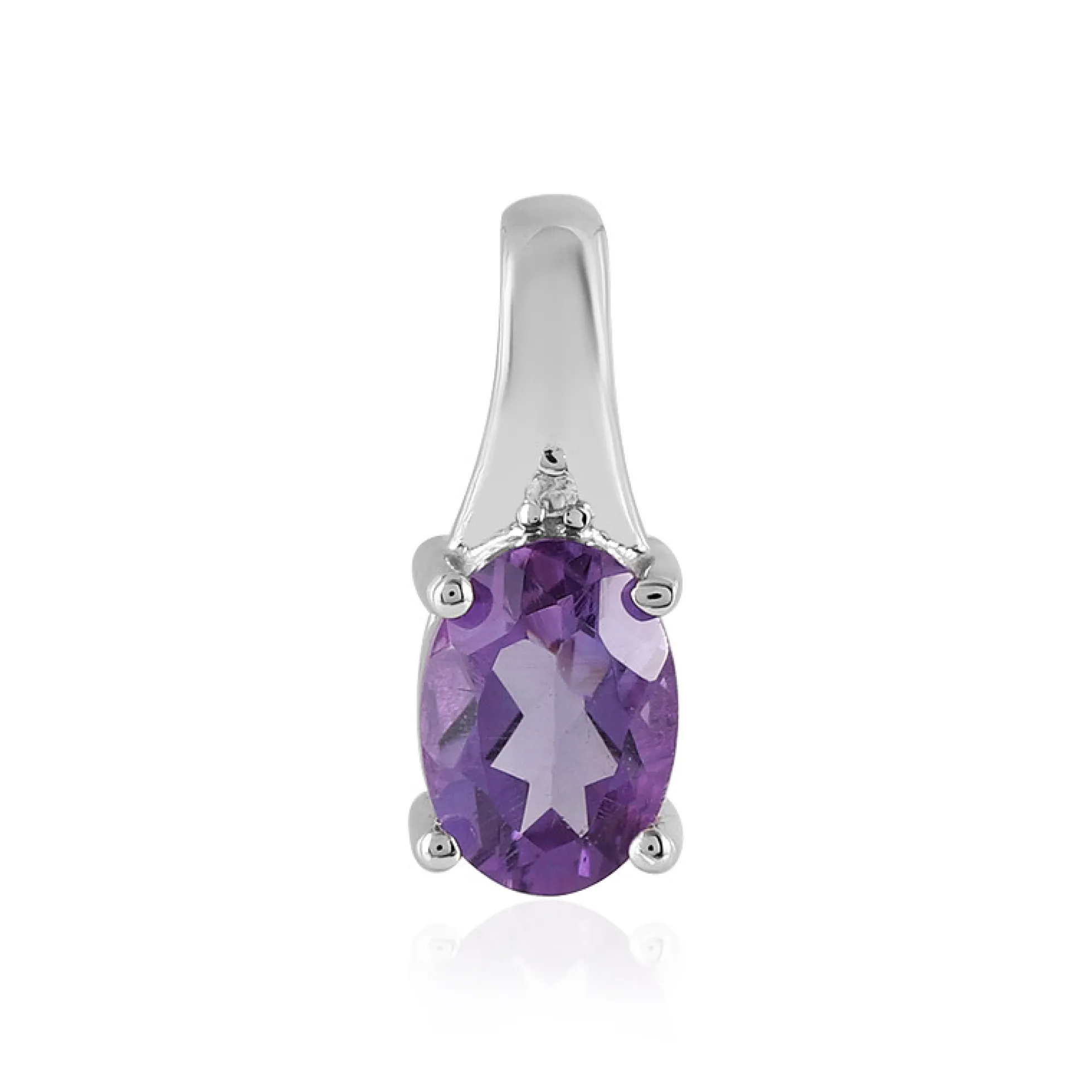 Uruguay-Amethyst-Silberanhänger