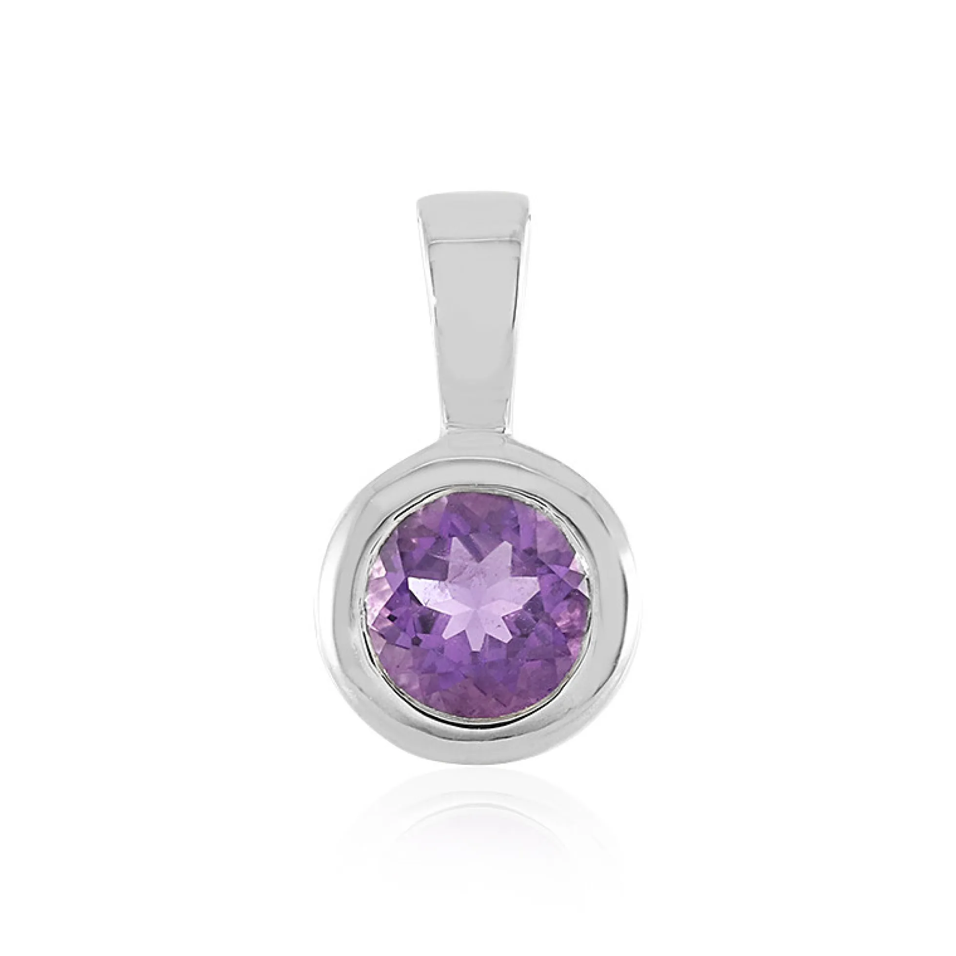 Uruguay-Amethyst-Silberanhänger