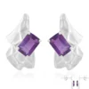 Uruguay-Amethyst-Silberohrringe