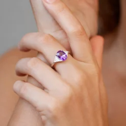 Uruguay-Amethyst-Silberring