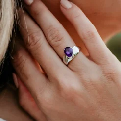 Uruguay-Amethyst-Silberring
