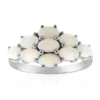 Weißer Opal-Silberring