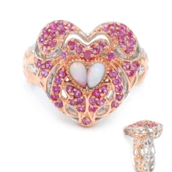 Weißer Opal-Silberring
