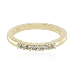 Weißer Saphir-Goldring
