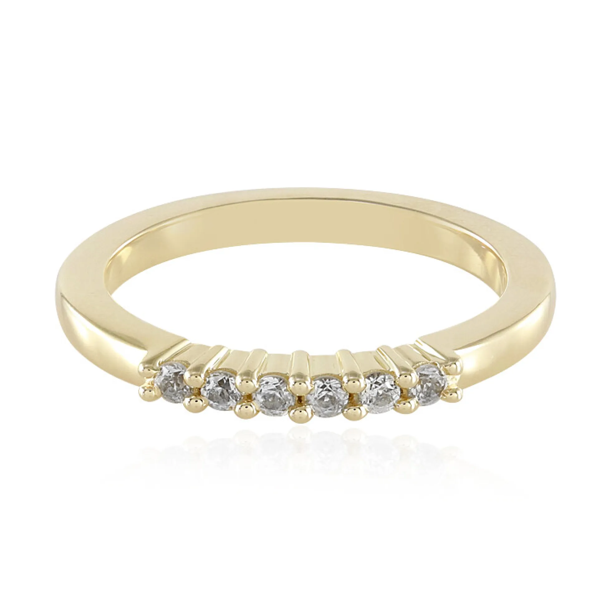 Weißer Saphir-Goldring