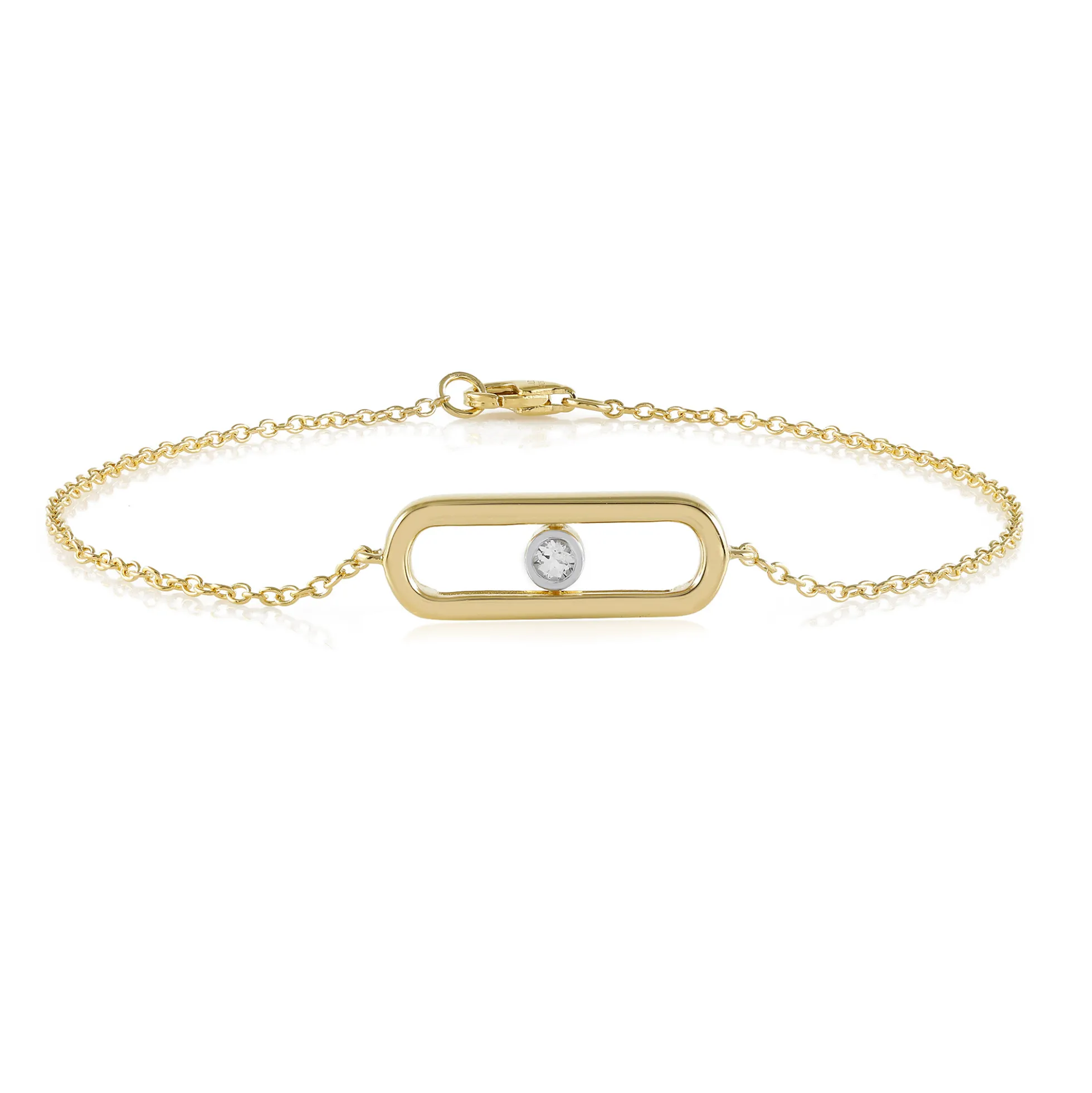Weißer Topas-Silberarmband