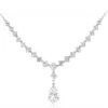 Weißer Topas-Silbercollier
