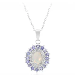 Welo-Opal-Silberhalskette