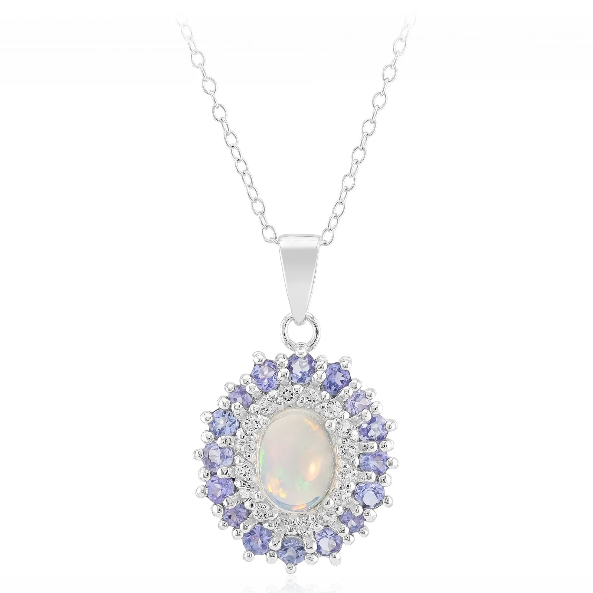 Welo-Opal-Silberhalskette