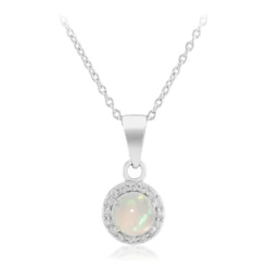 Welo-Opal-Silberhalskette