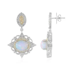 Welo-Opal-Silberohrringe