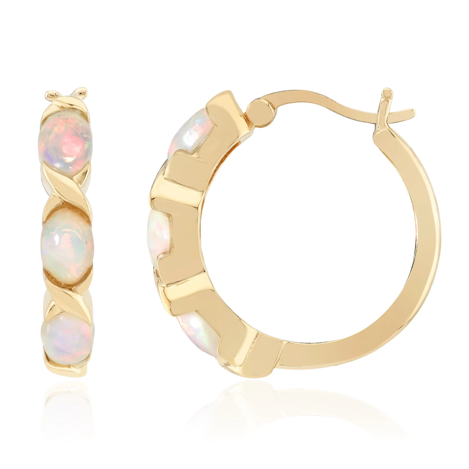 Welo-Opal-Silberohrringe