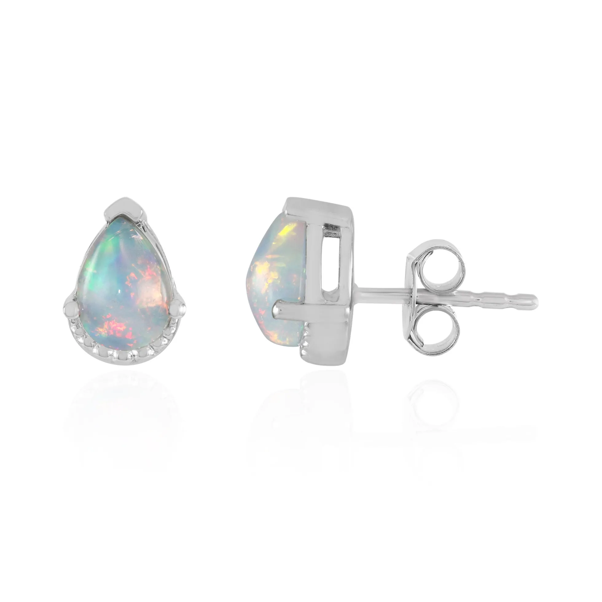 Welo-Opal-Silberohrringe