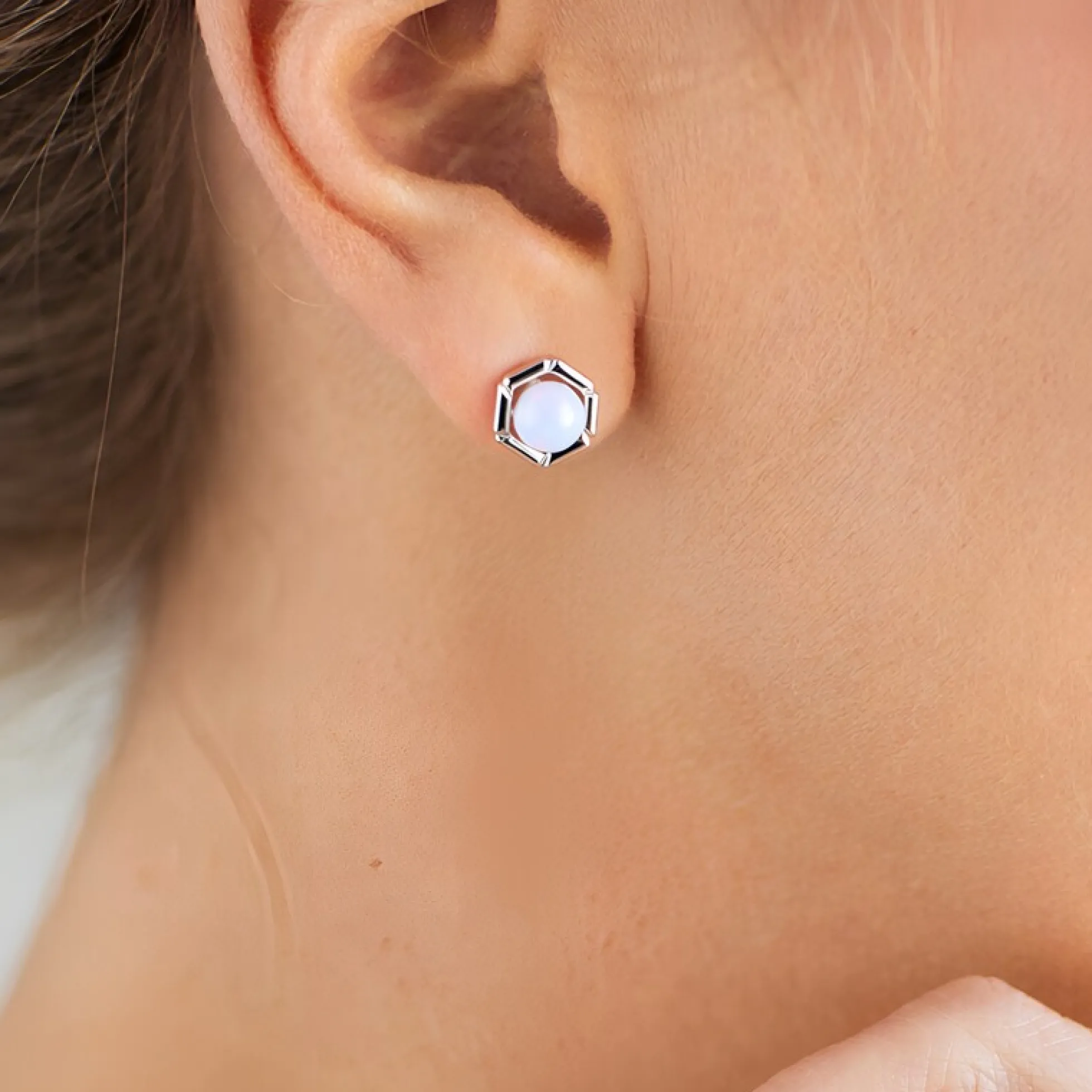 Welo-Opal-Silberohrringe