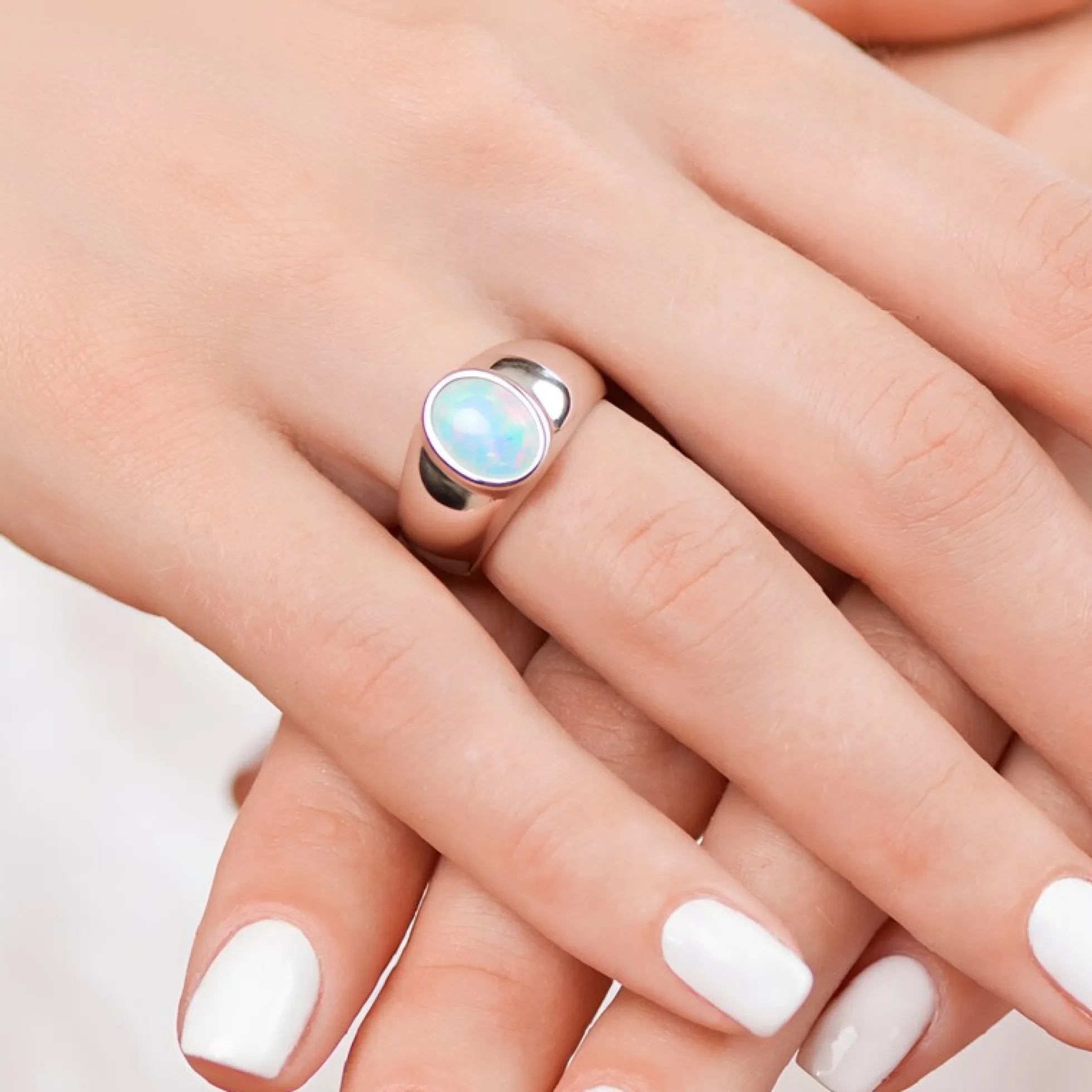 Welo-Opal-Silberring