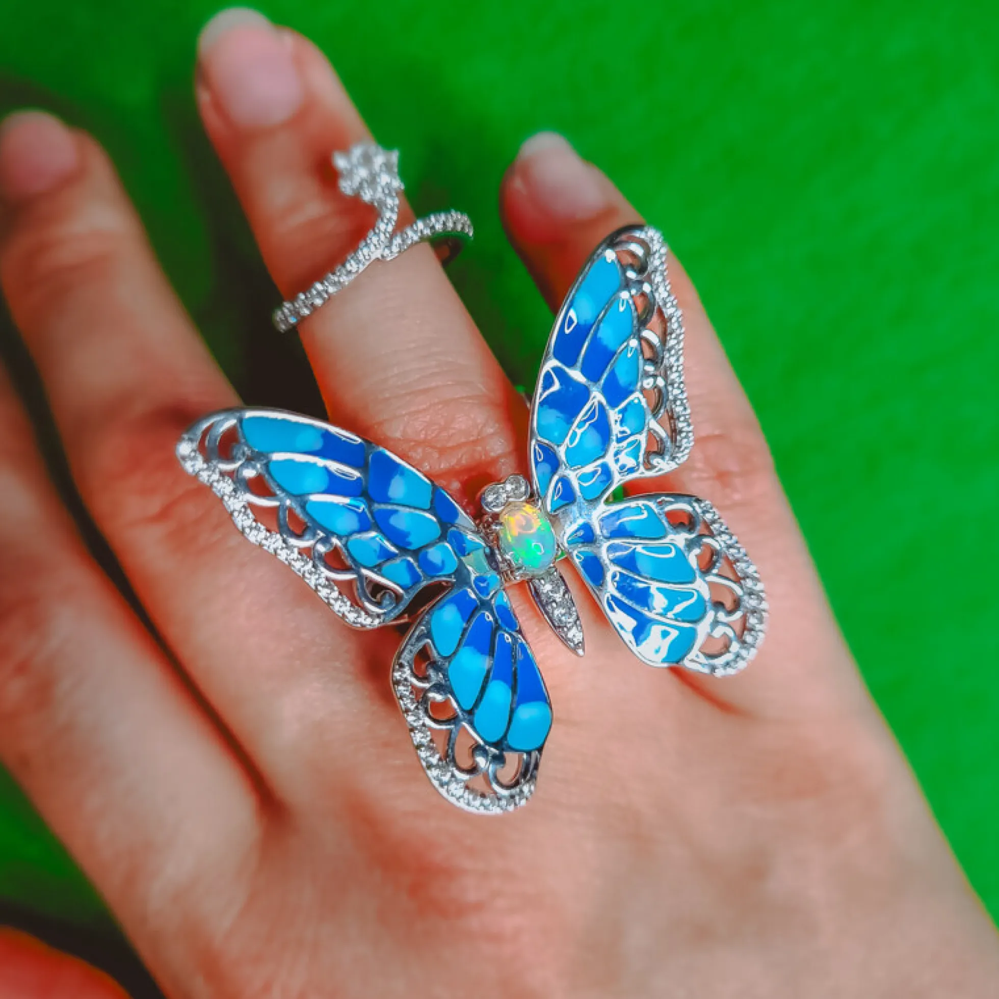 Welo-Opal-Silberring