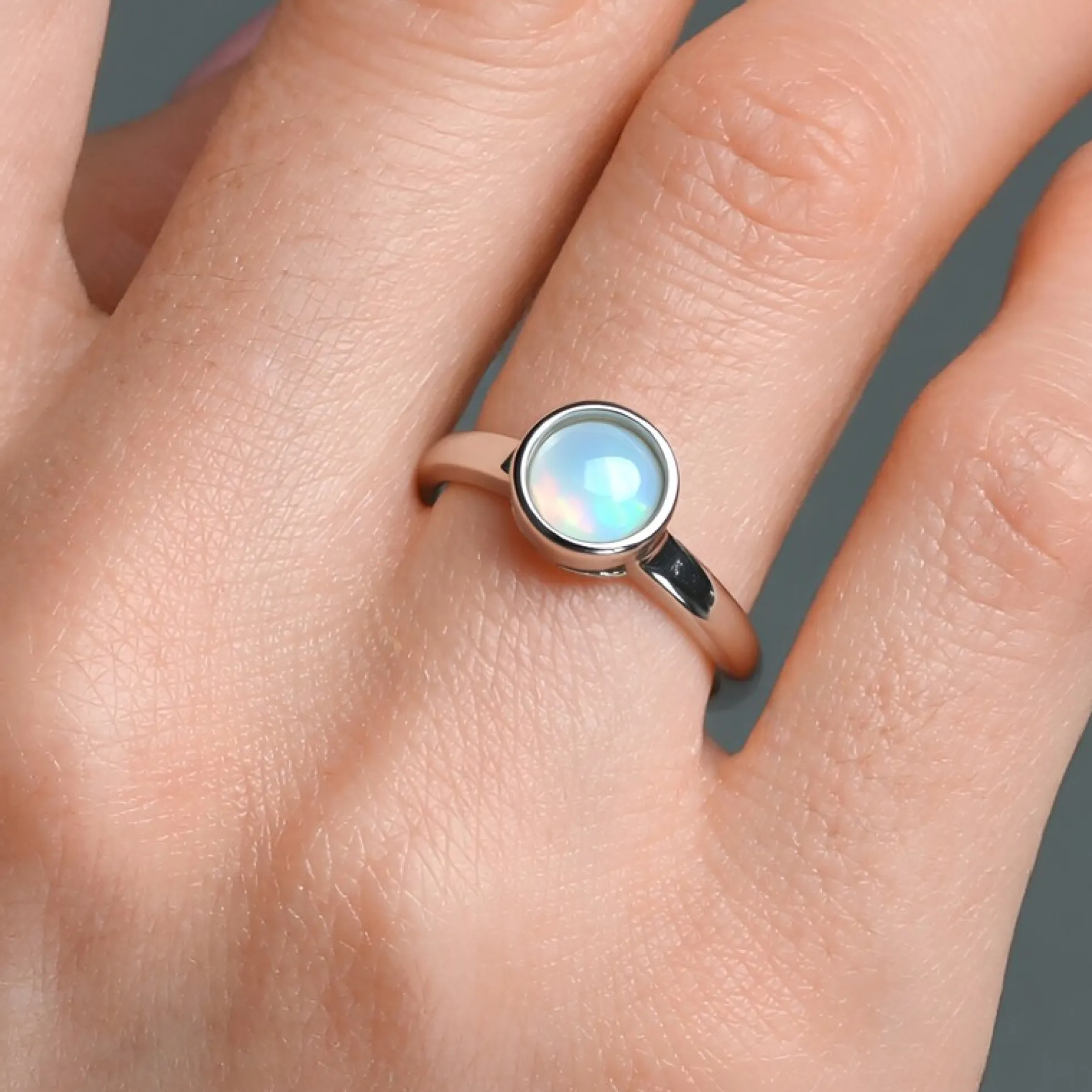 Welo-Opal-Silberring