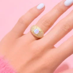 Welo-Opal-Silberring