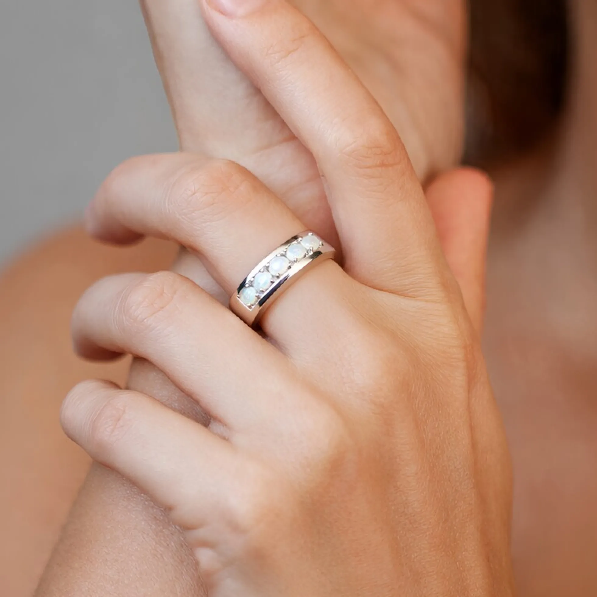 Welo-Opal-Silberring