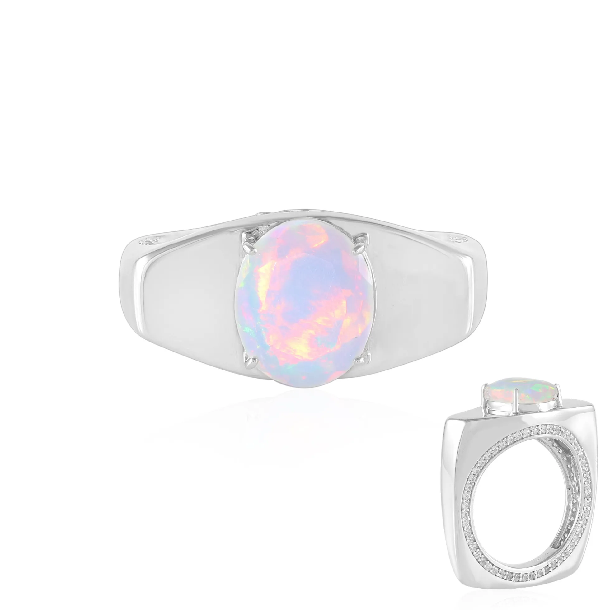 Welo-Opal-Silberring