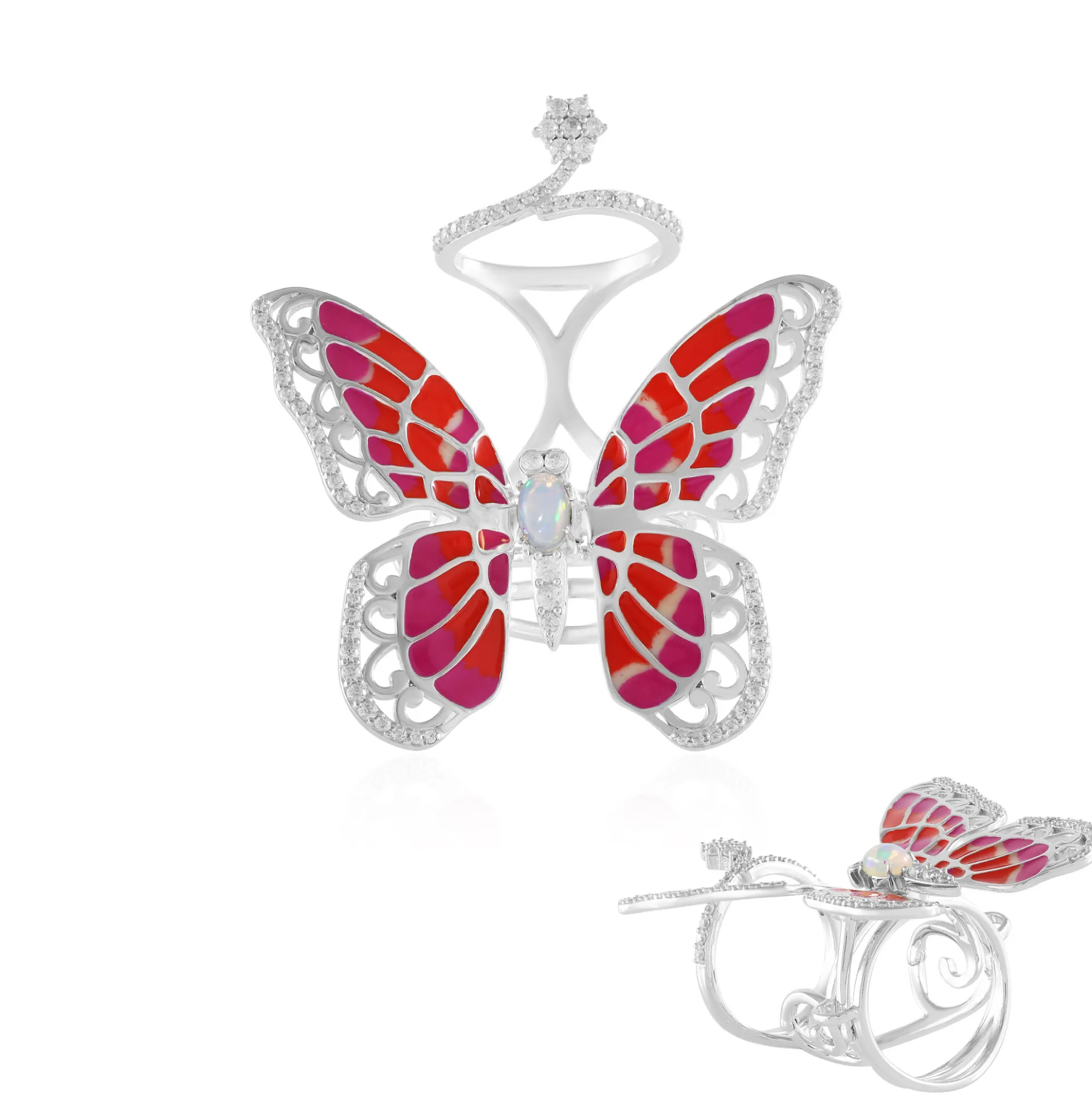 Welo-Opal-Silberring