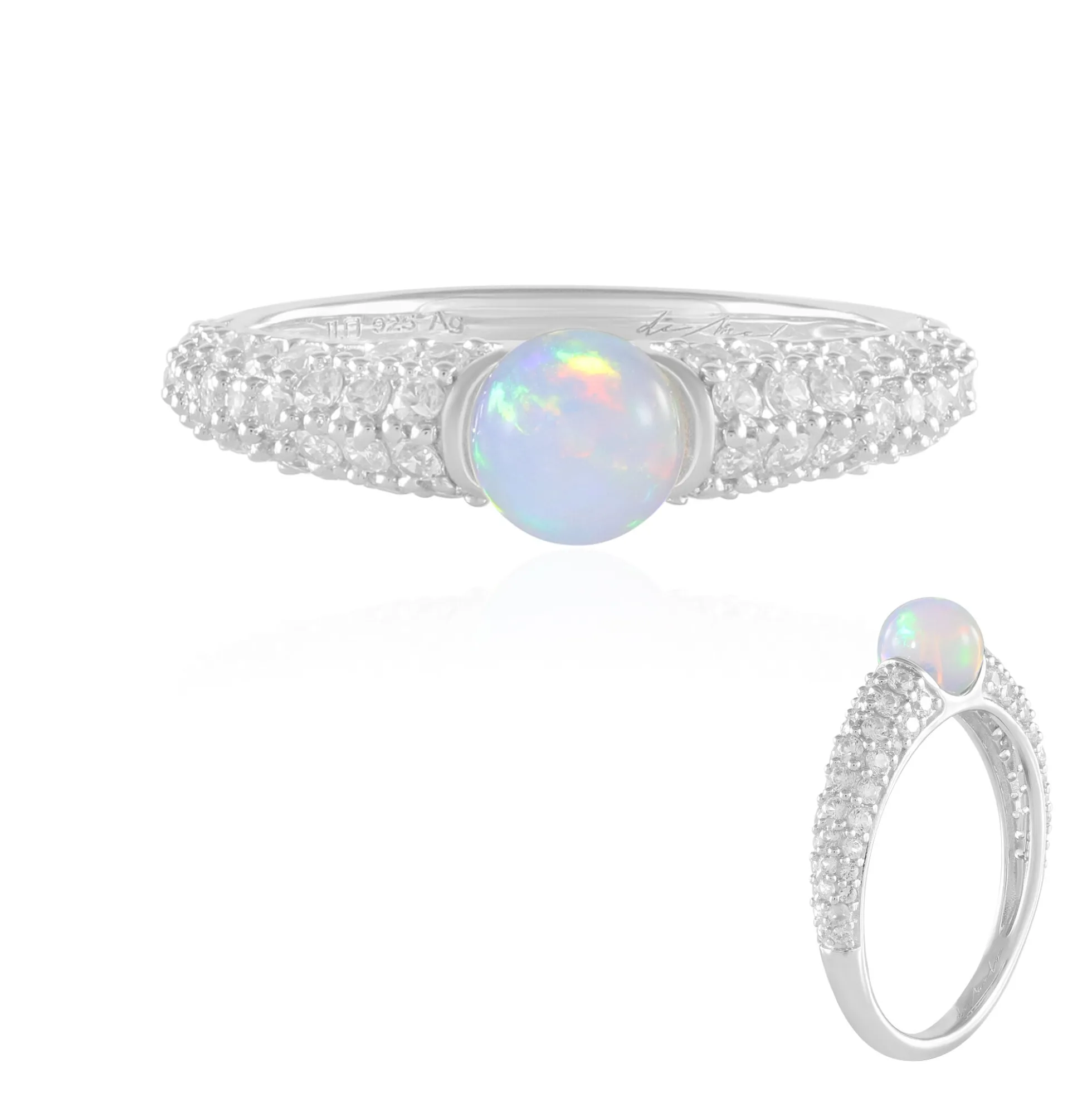 Welo-Opal-Silberring