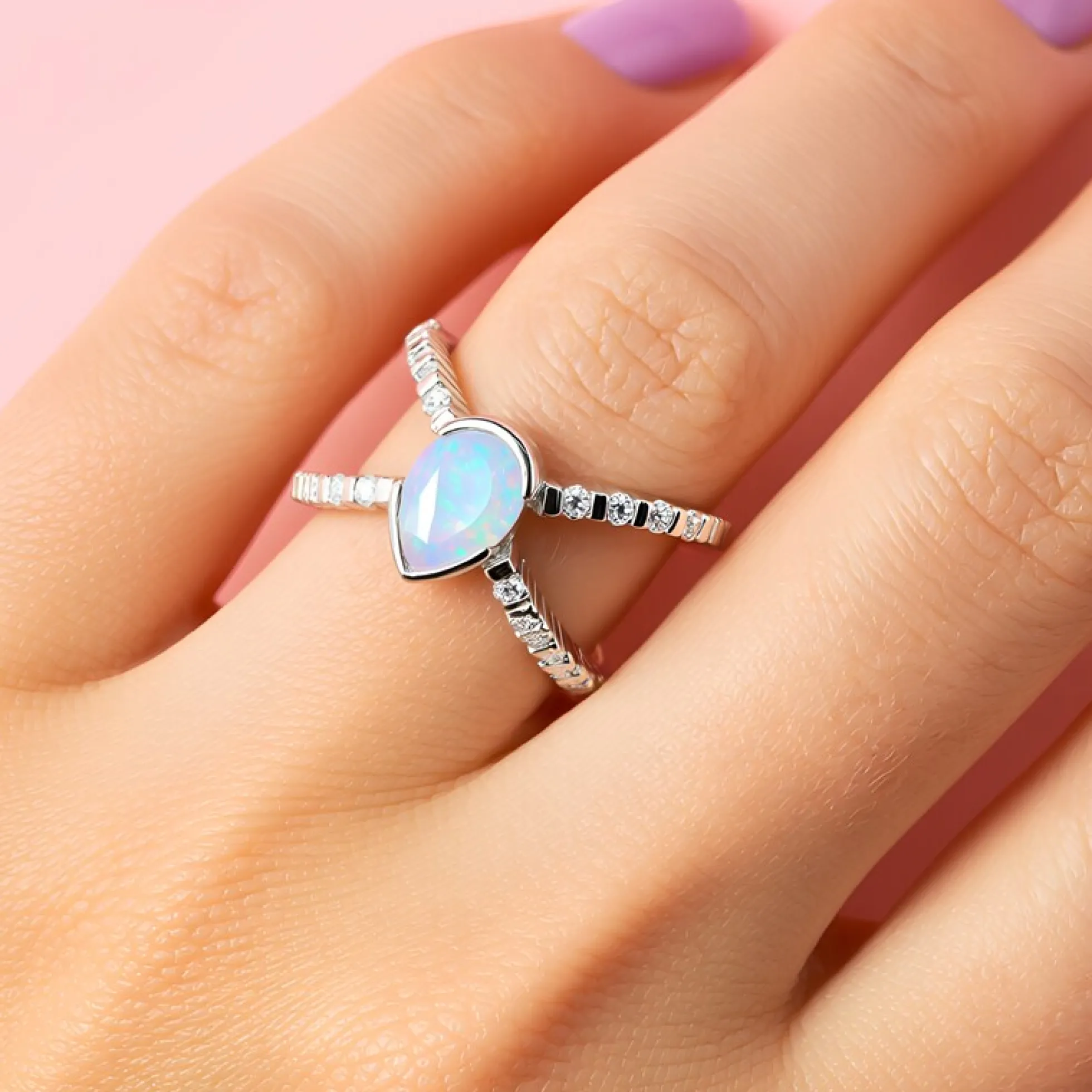 Welo-Opal-Silberring