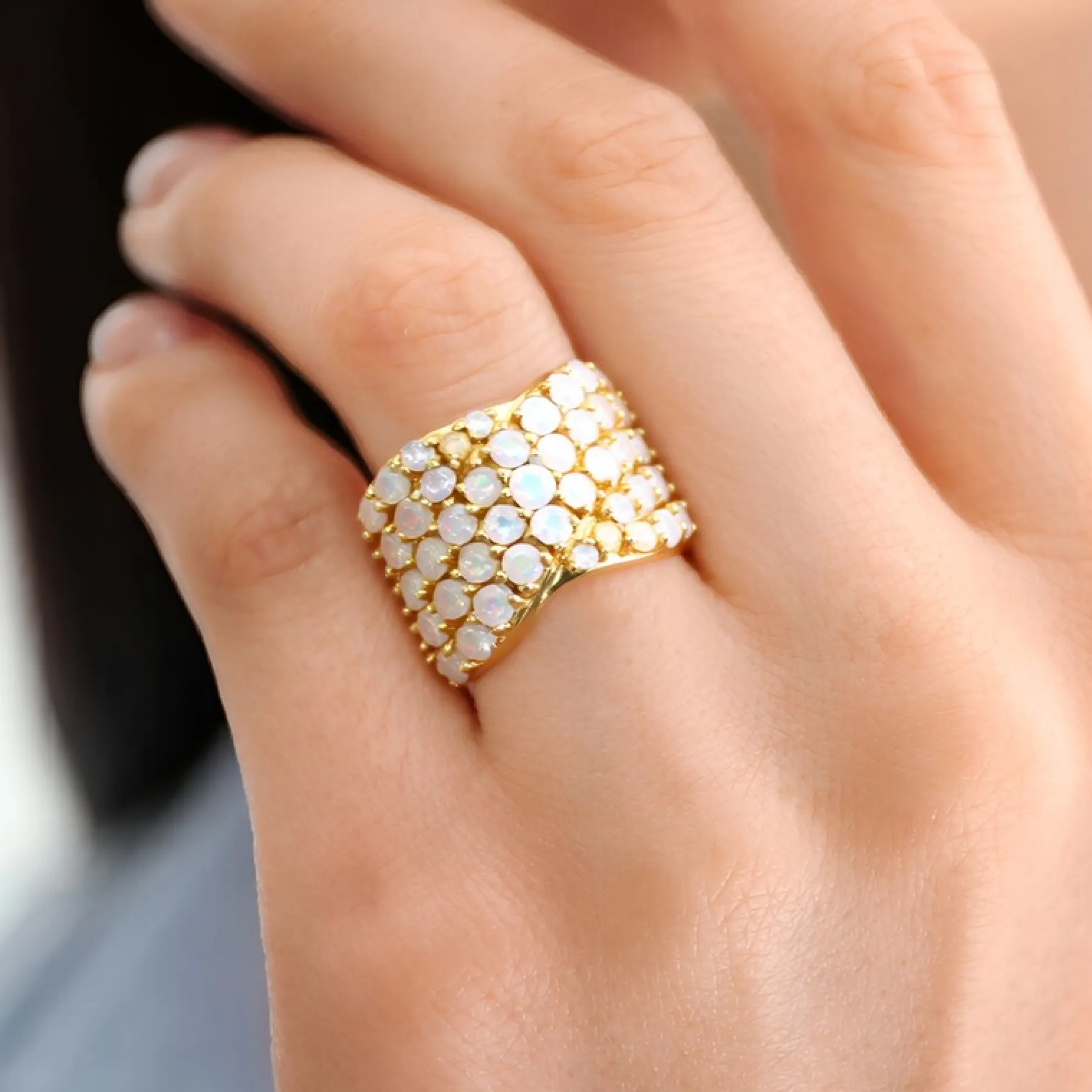 Welo-Opal-Silberring