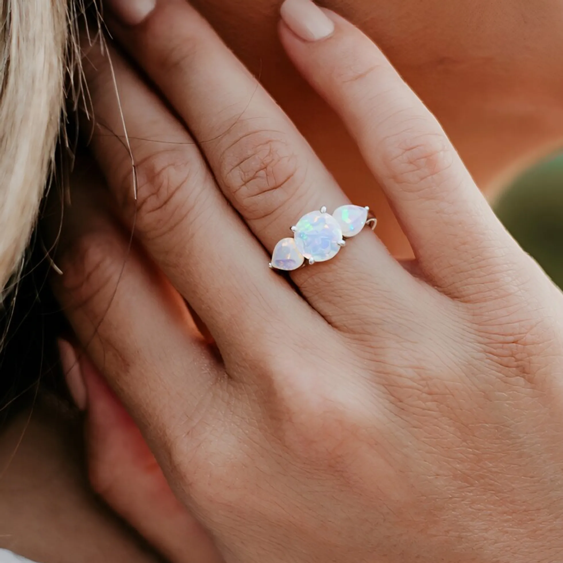 Welo-Opal-Silberring