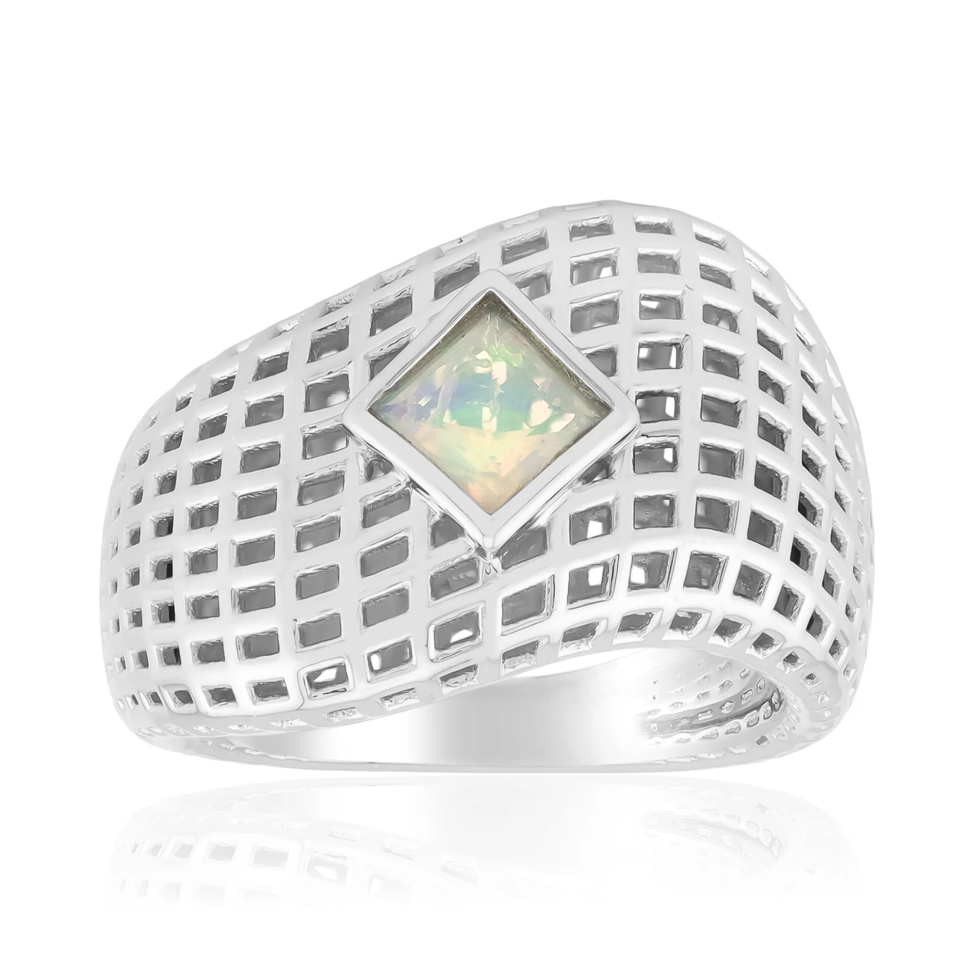 Welo-Opal-Silberring