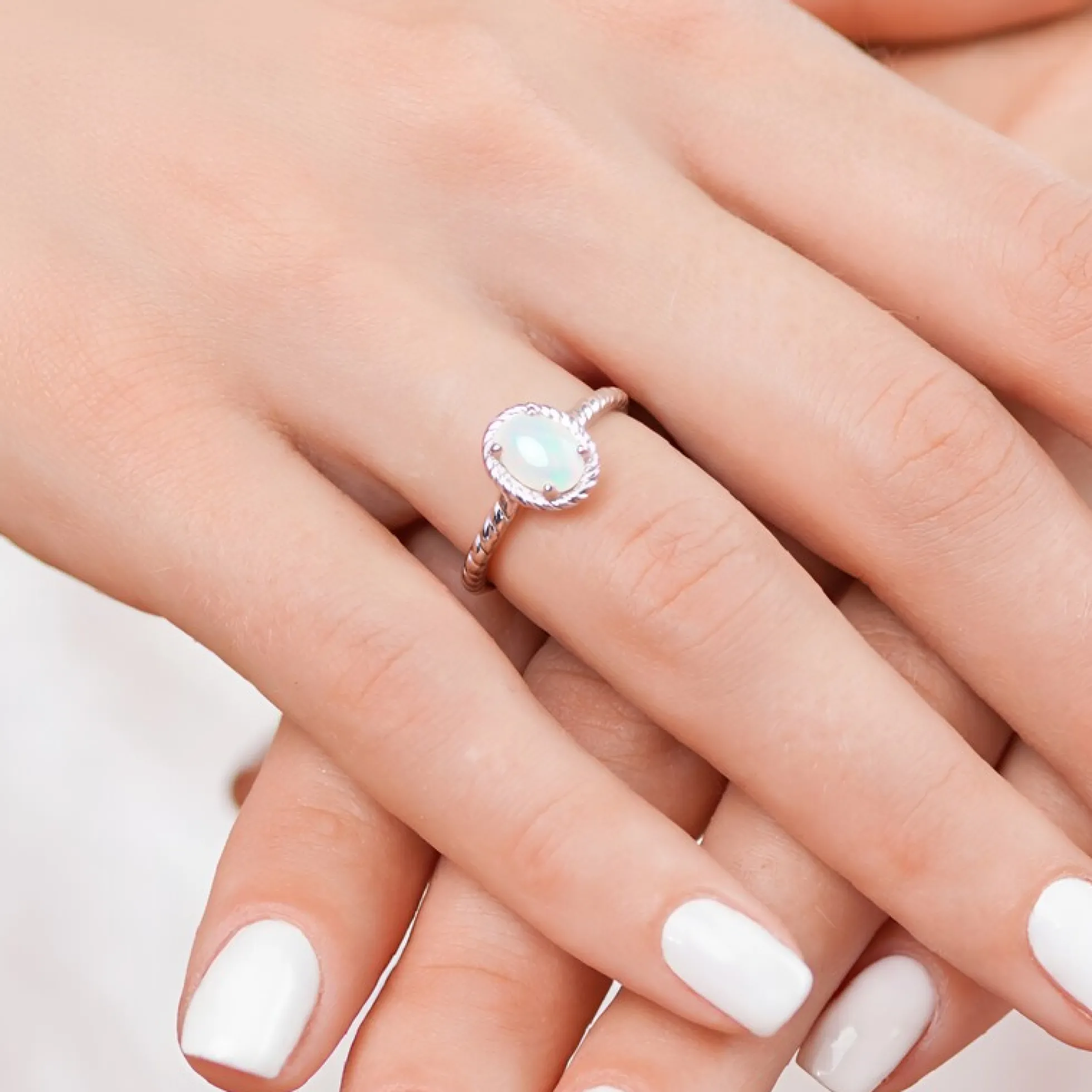 Welo-Opal-Silberring