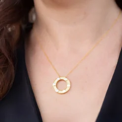 Zirkon-Silbercollier