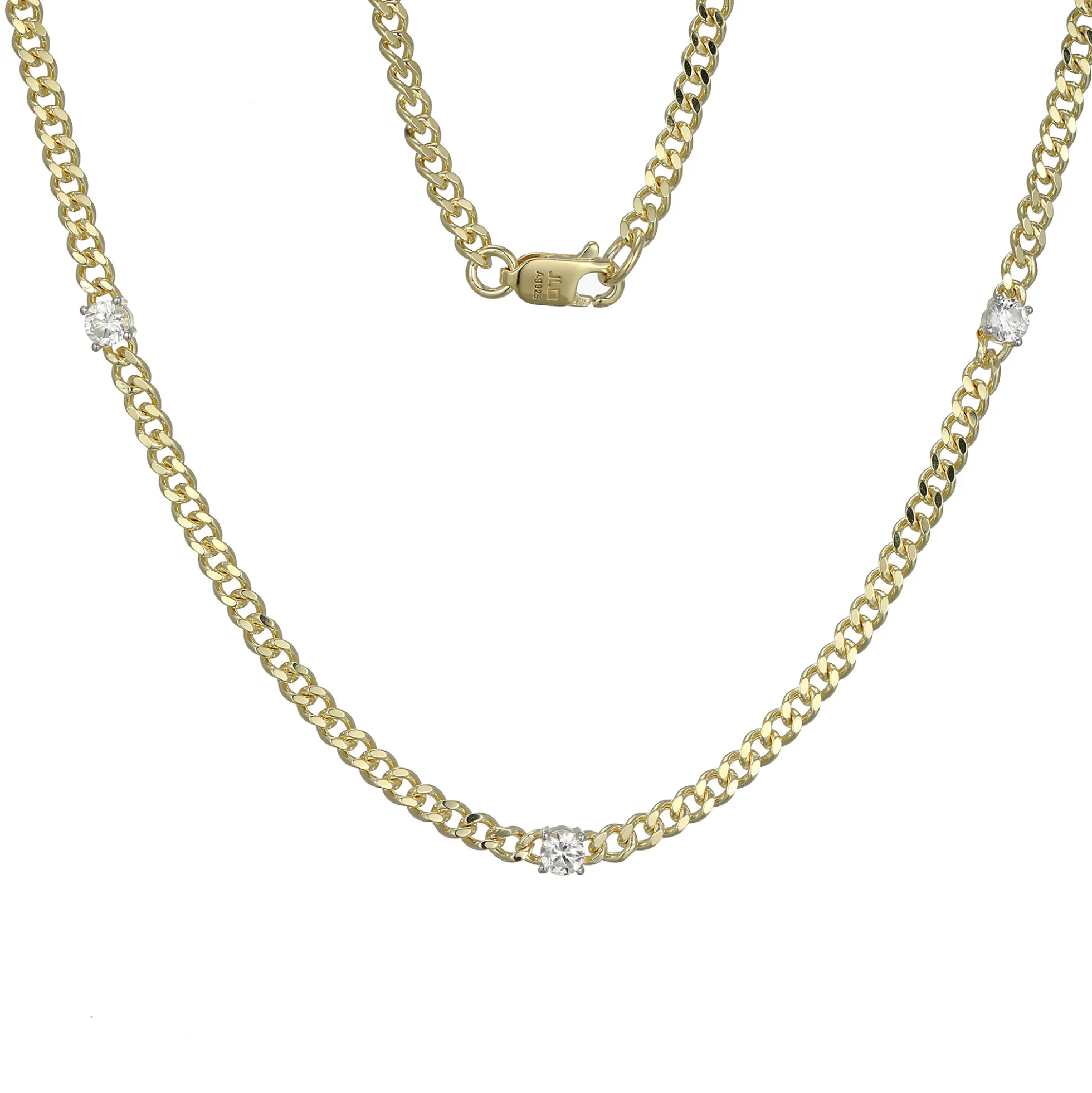 Zirkon-Silbercollier