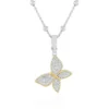 Zirkon-Silberhalskette